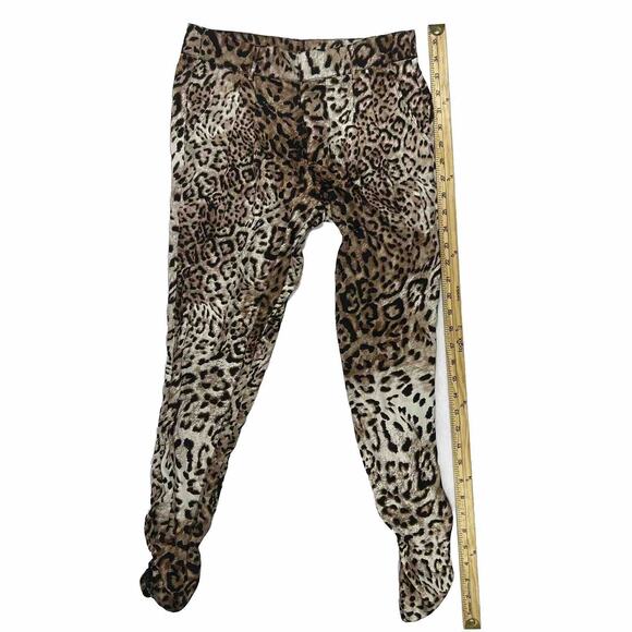 Nwt Guess Womens Size Small Leopard Cheetah Print Brown Pant Skinny Ruched NEW - Picture 8 of 9